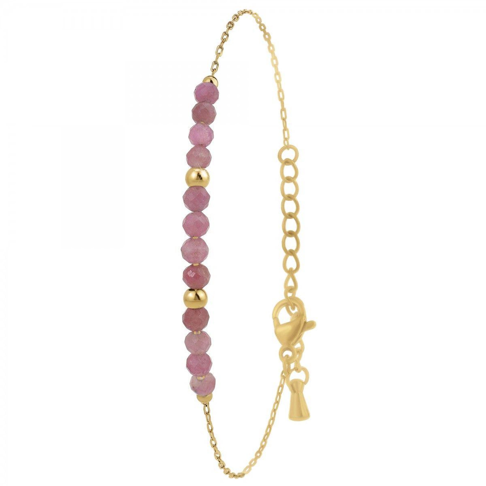 Voir la diapositive 1 : SC BOHEME Bracelet SC Bohème orné de tourmaline rose