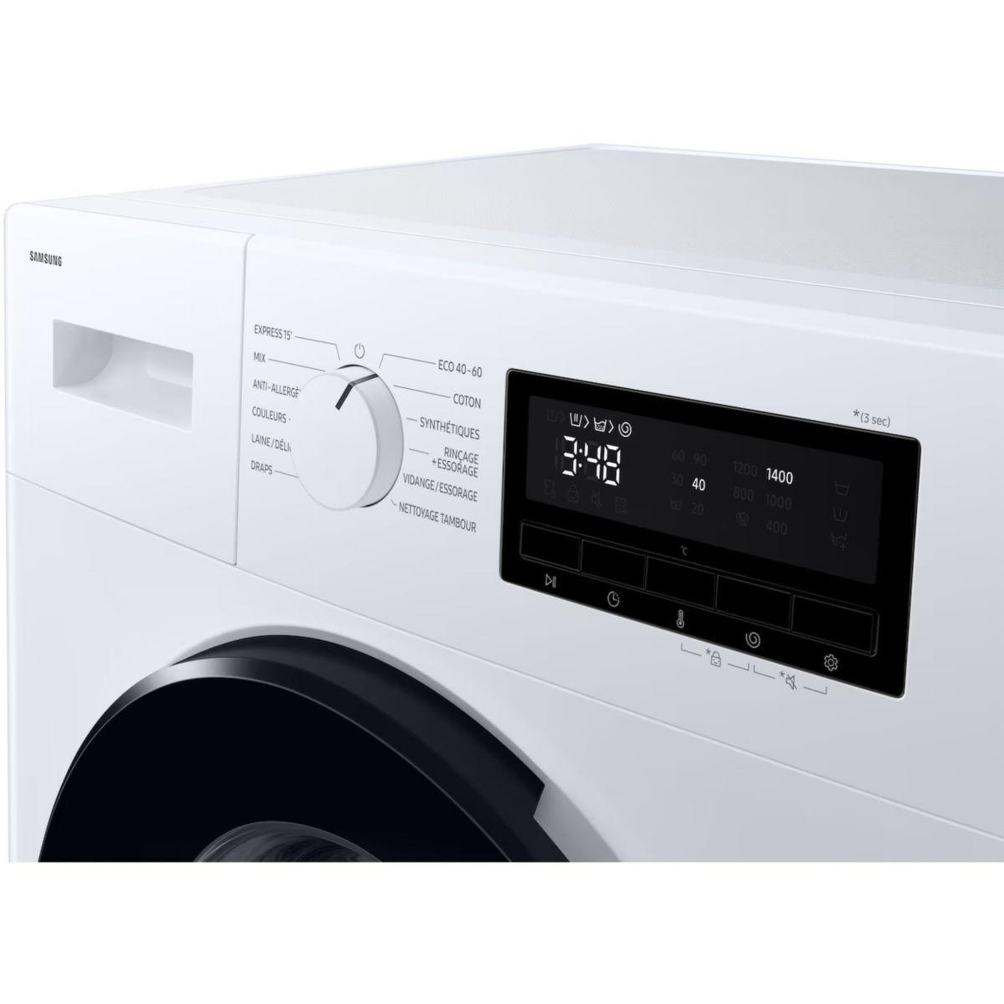 Voir la diapositive 4 : Samsung Lave linge compact ww80fg3m05aw - 8 kg - 1400 tr/min - classe a - moteur induction