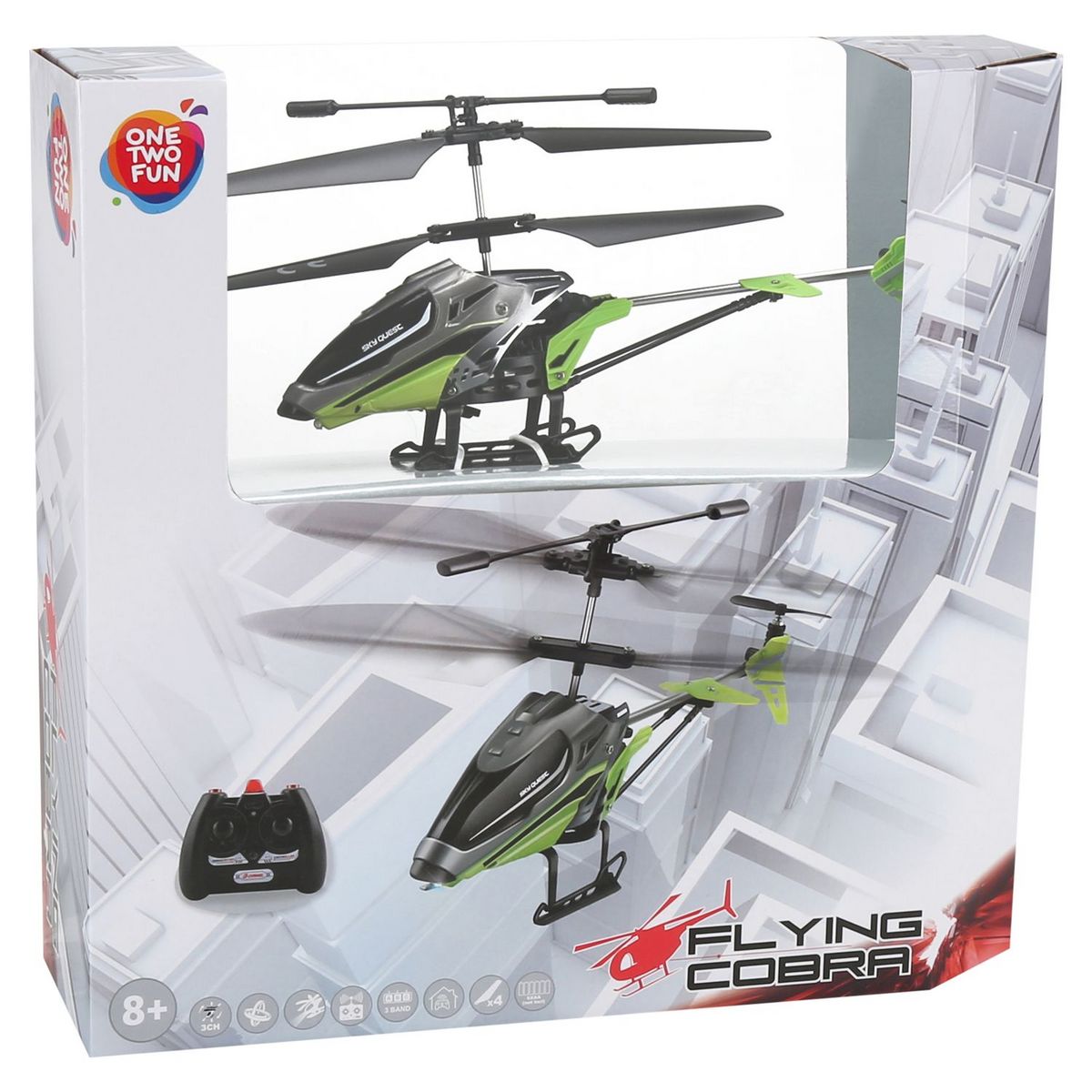 One Two Fun Hélicoptère Infrarouge Cobra 21 cm