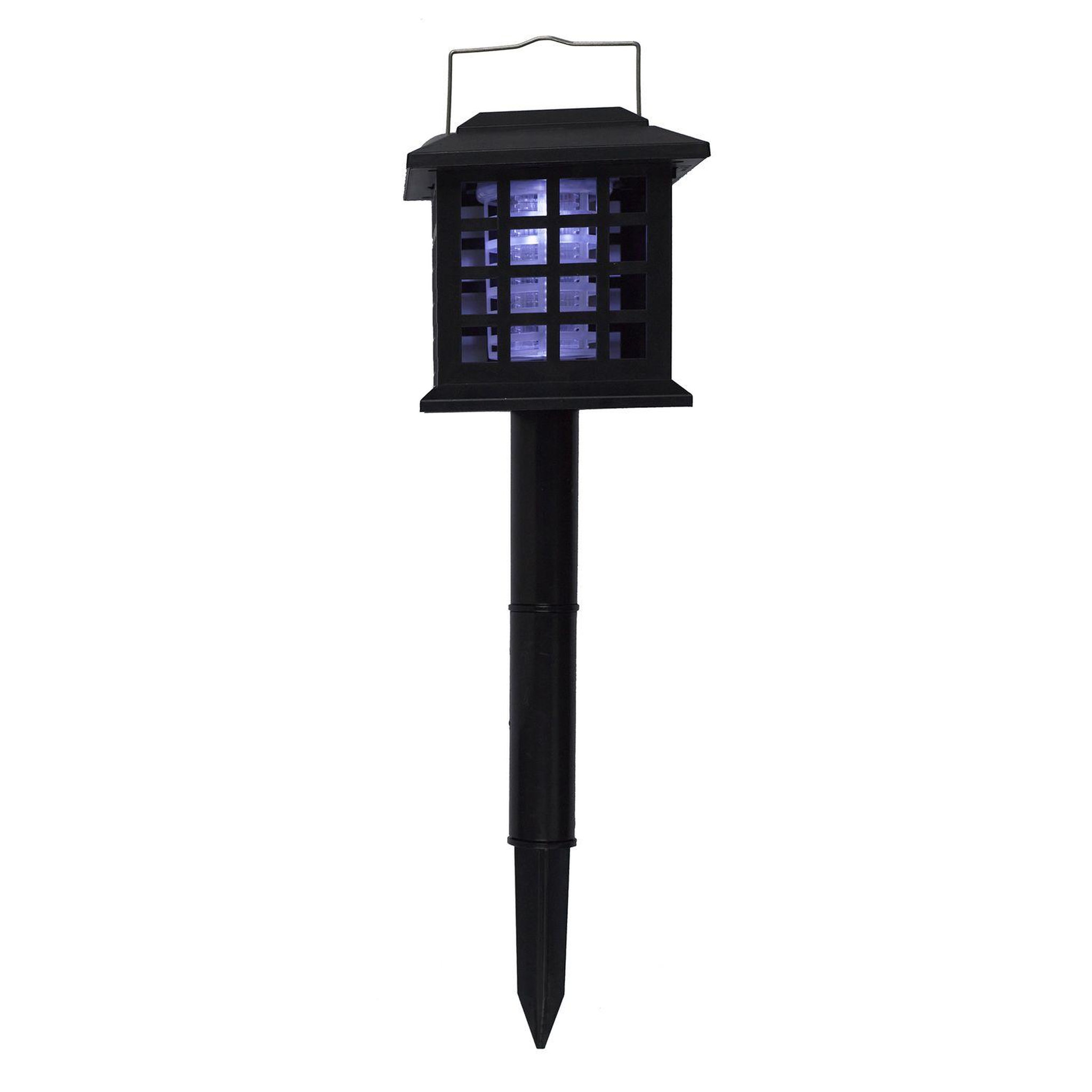 Voir la diapositive 2 : TOILINUX Lot de 2 Lampes LED solaires à planter - Anti-moustique - Noir