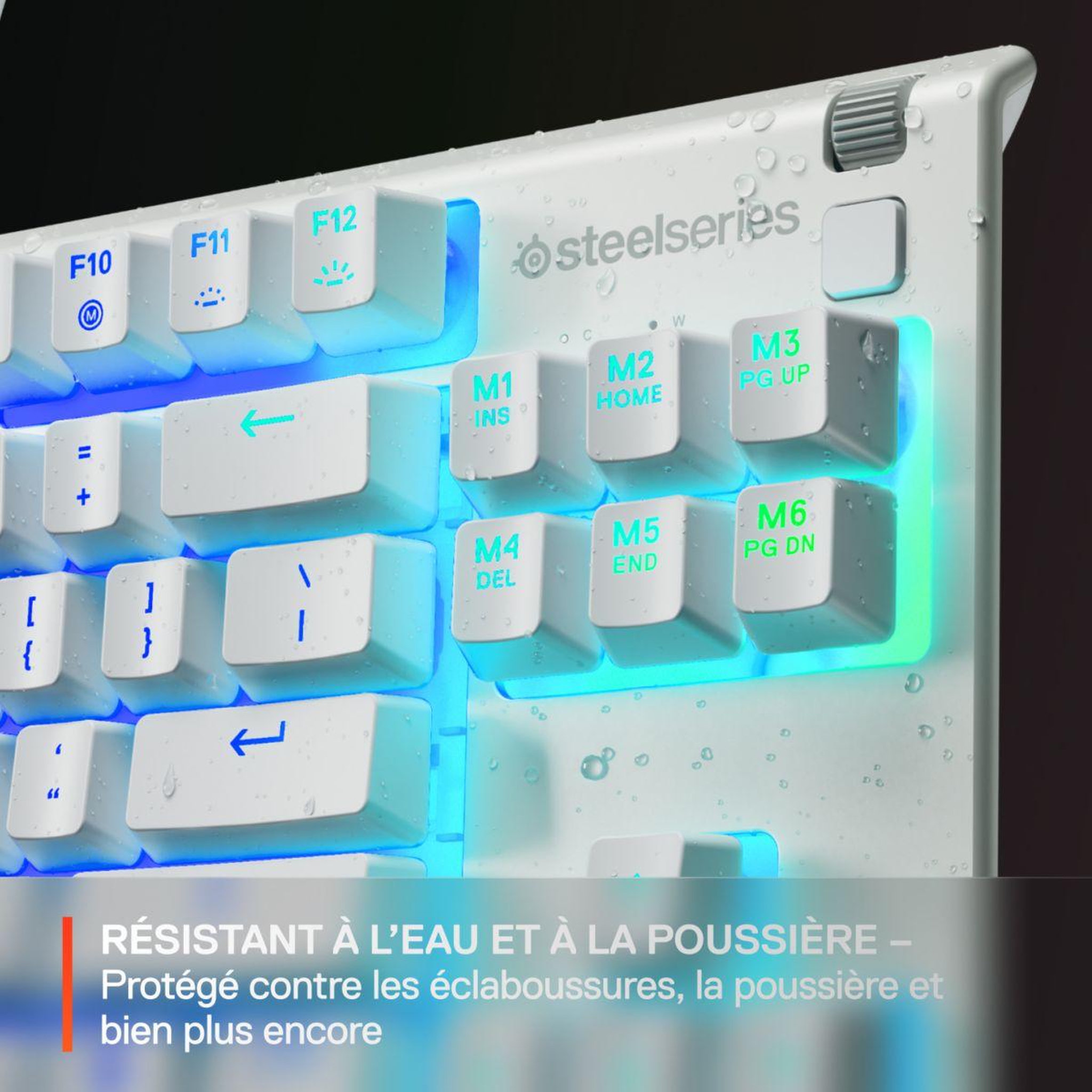 Voir la diapositive 3 : STEEL SERIES Clavier gamer apex 3 tkl blanc