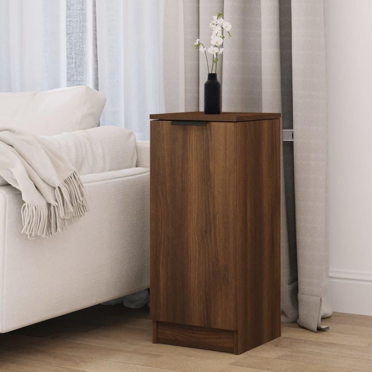 VIDAXL Buffet Chene marron 30x30x70 cm Bois d'ingenierie