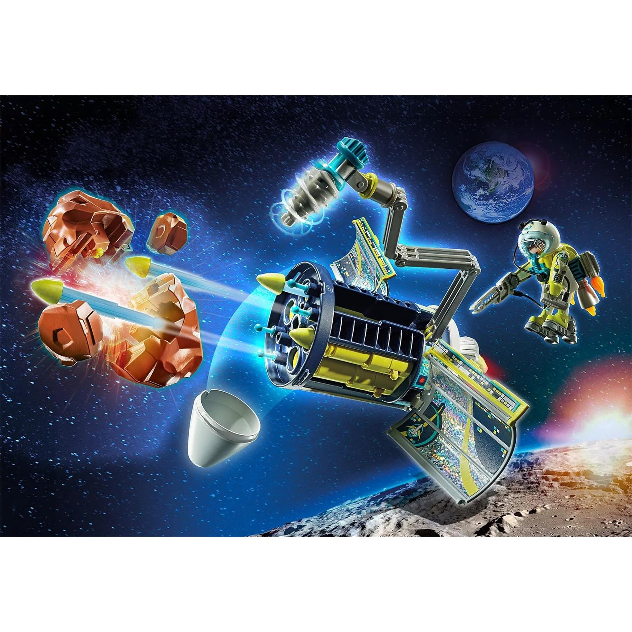 Voir la diapositive 2 : PLAYMOBIL Space Spationaute et satellite