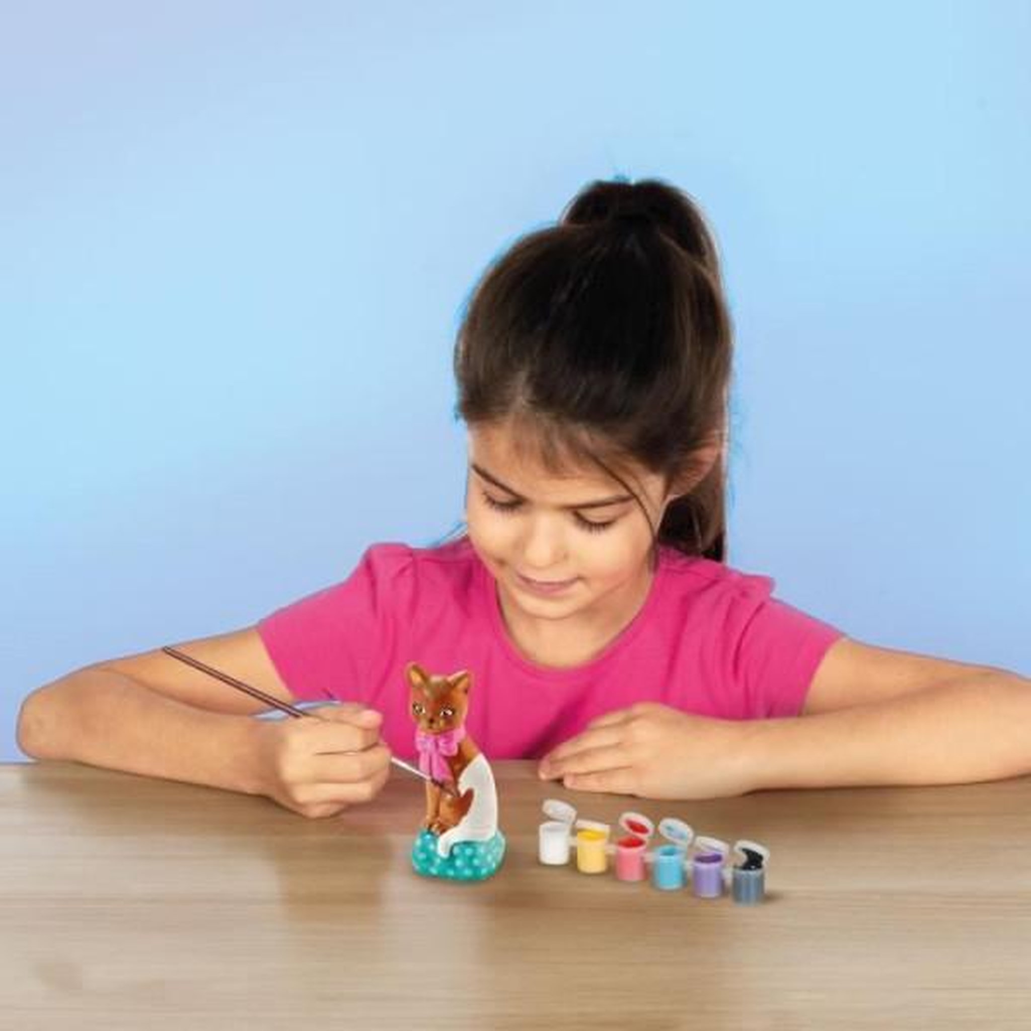 Voir la diapositive 4 : SES Creative Moulage et peinture - Chat - Loisirs créatifs - SES CREATIVE - Pour réaliser des chats avec 6 couleurs de peinture.