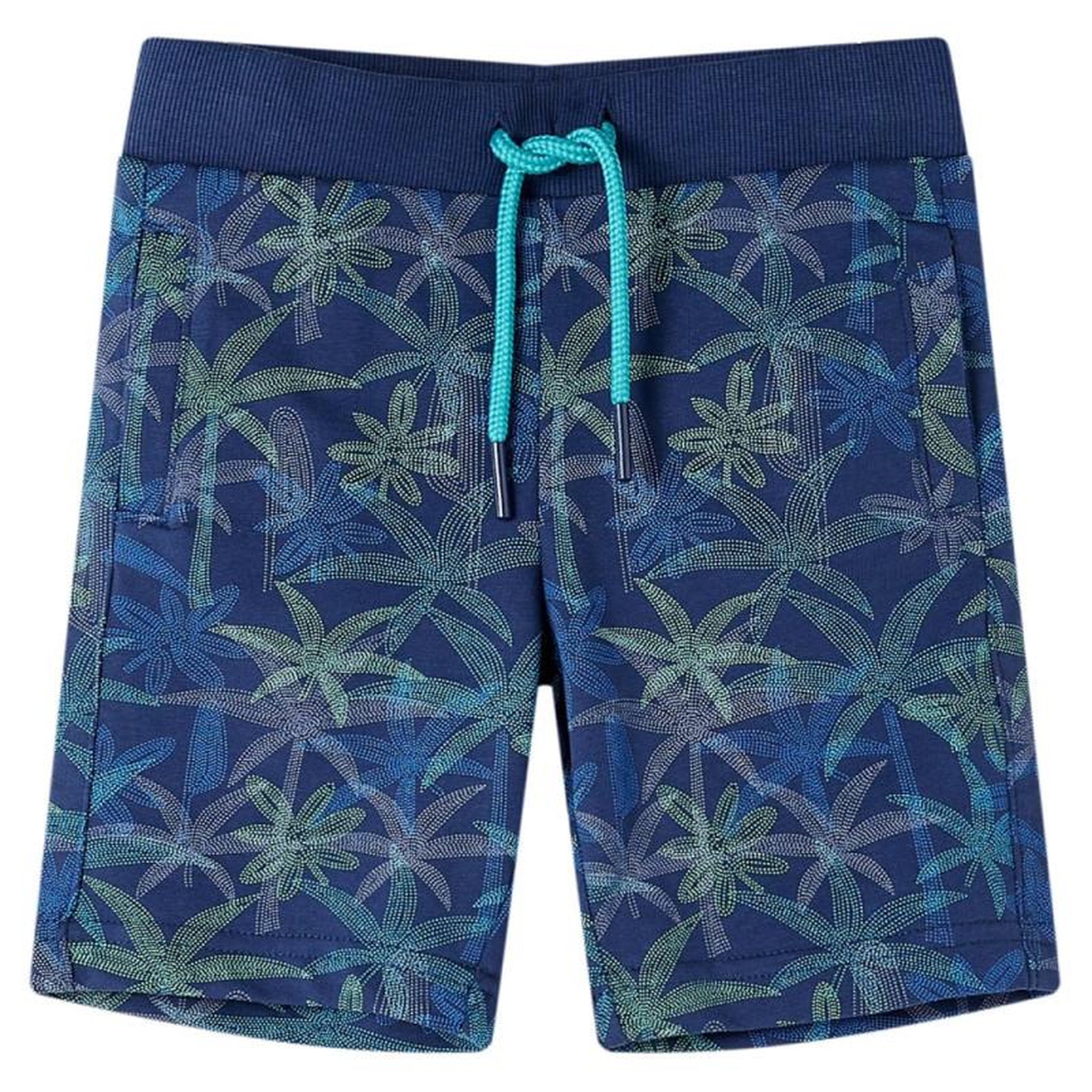 VIDAXL Short pour enfants avec cordon de serrage bleu marine 128