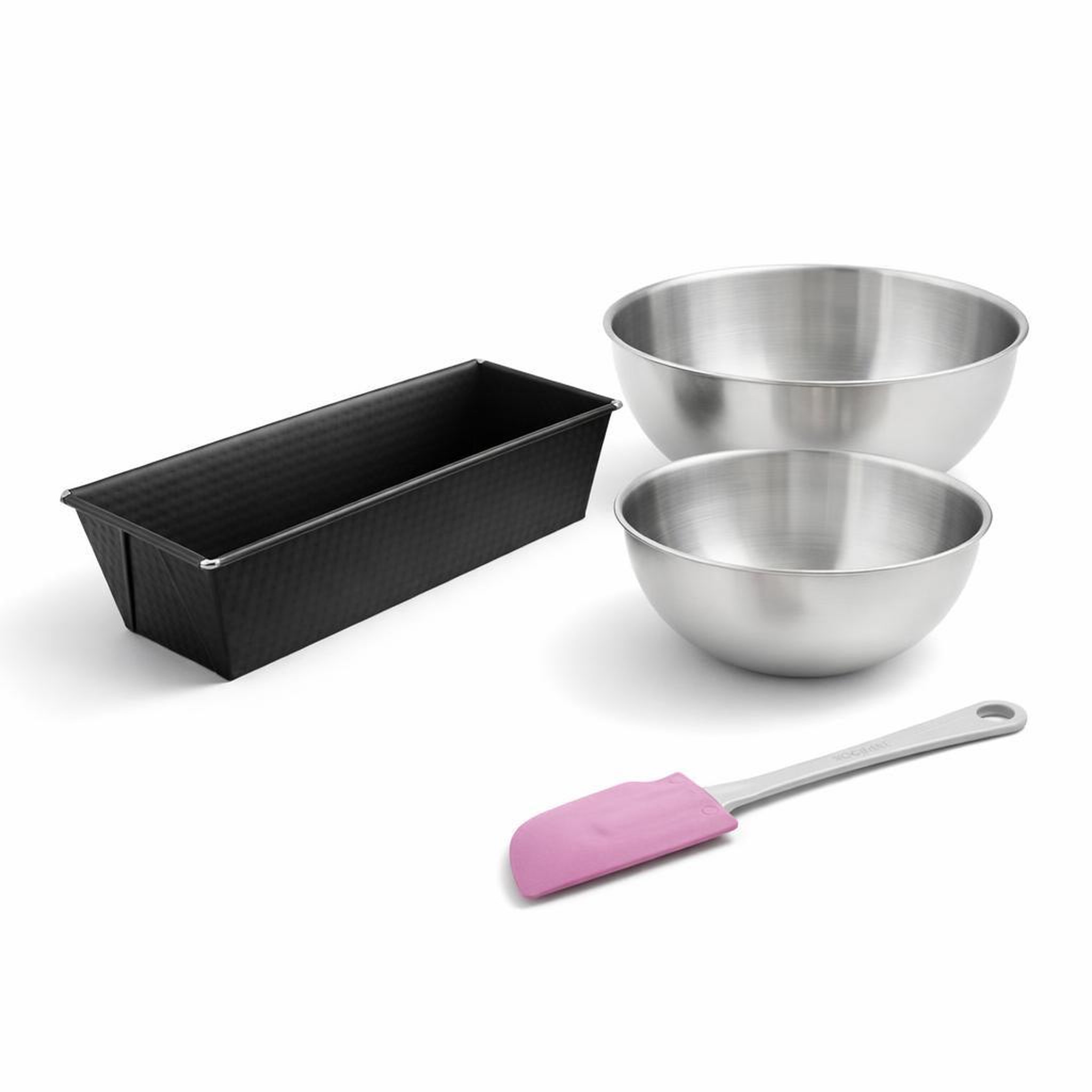 ZENKER Set de 4 ustensiles de pâtisserie moule à gâteaux 2 bols et spatule pâtisserie collection zenker pure
