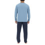 Voir la diapositive 2 : PIERRE CARDIN Ensemble Pyjama long homme en coton uni Logo poitrine
