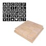 Artemio Cubes en bois Alphabet à faire soi-même - 6 cm