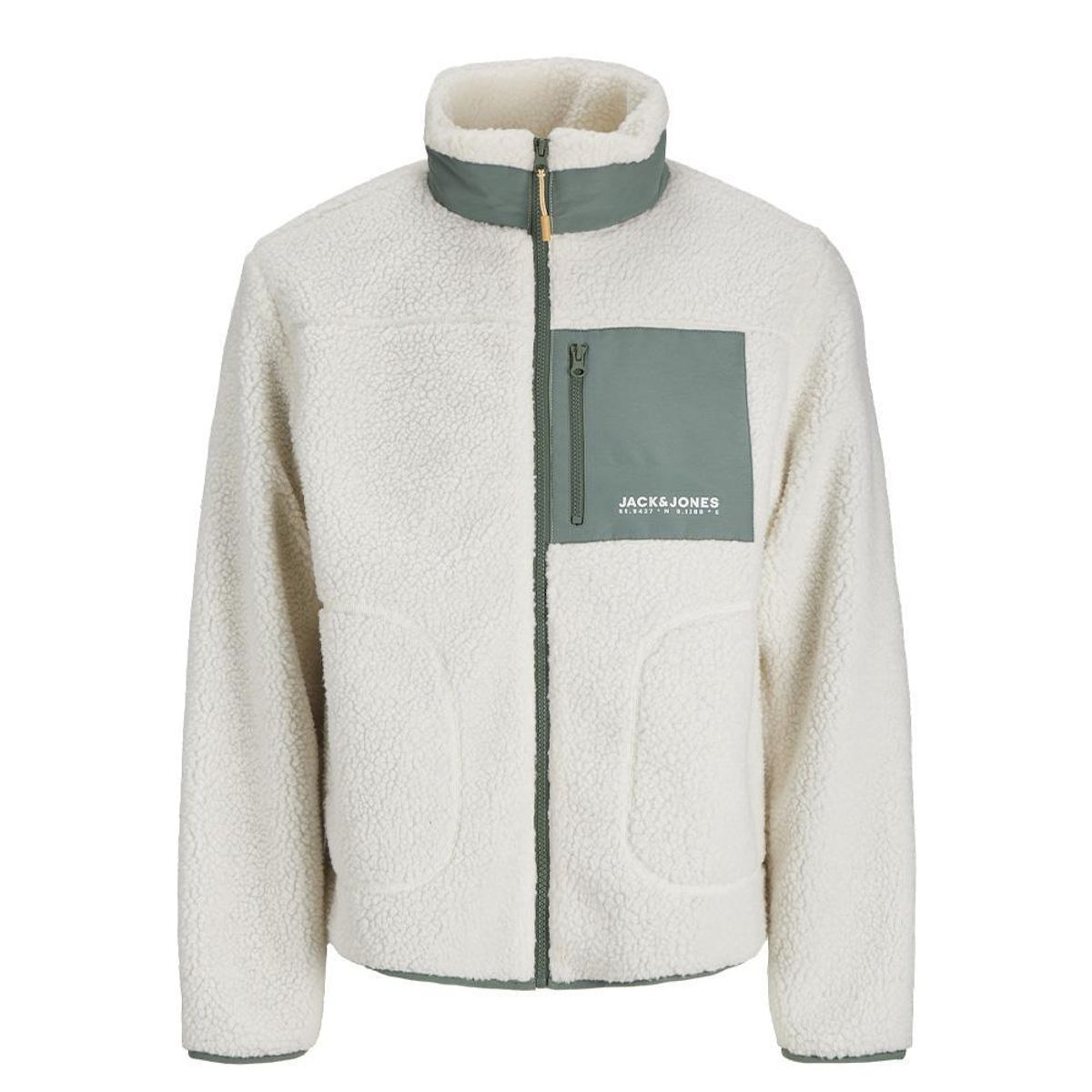 Jack & Jones Veste Sherpa /Vert Homme Jack & Jones Esterbro Teddy