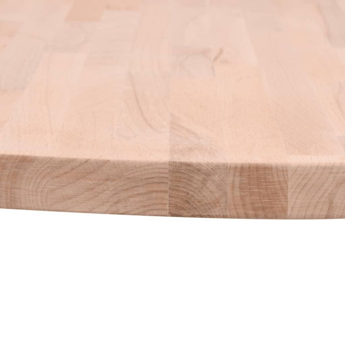 VIDAXL Dessus de table Ø80x1,5 cm rond bois massif de hetre