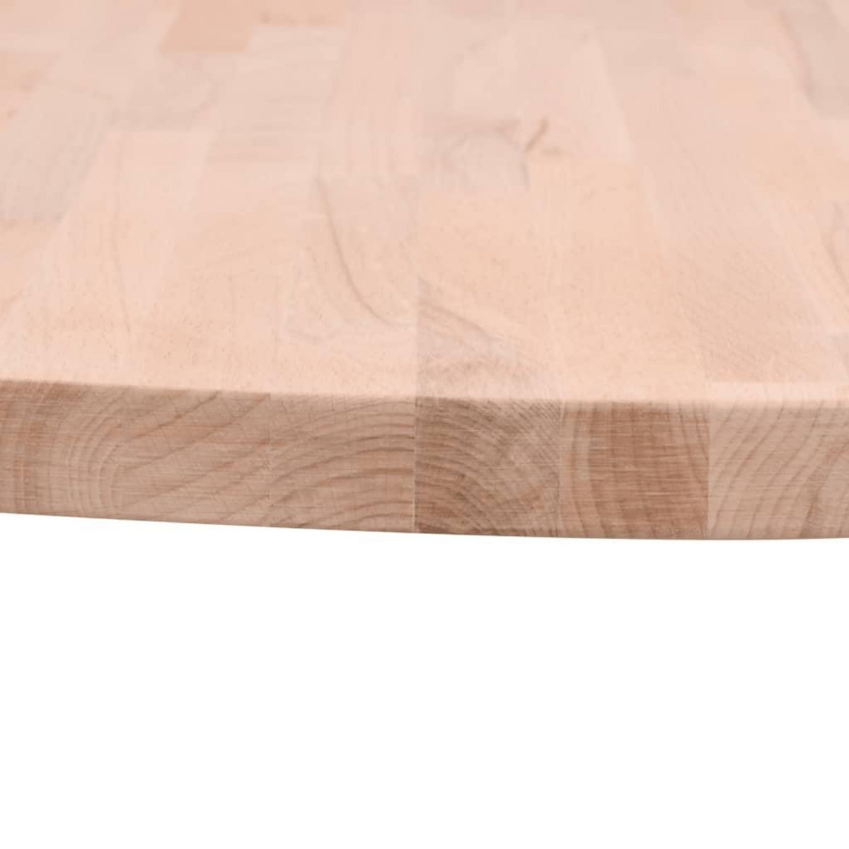 VIDAXL Dessus de table Ø80x1,5 cm rond bois massif de hetre