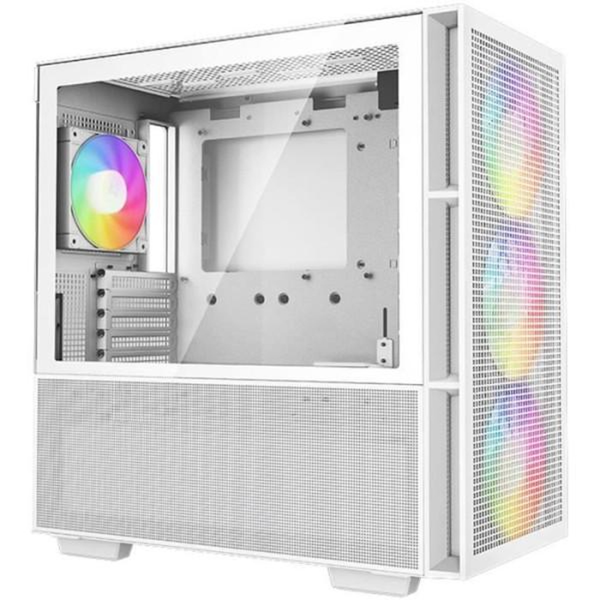 Voir la diapositive 2 : Deepcool Boitier PC sans alimentation - DEEPCOOL CH560 (Blanc) - Moyen tour - Format E-ATX - Ventilateurs A-RGB