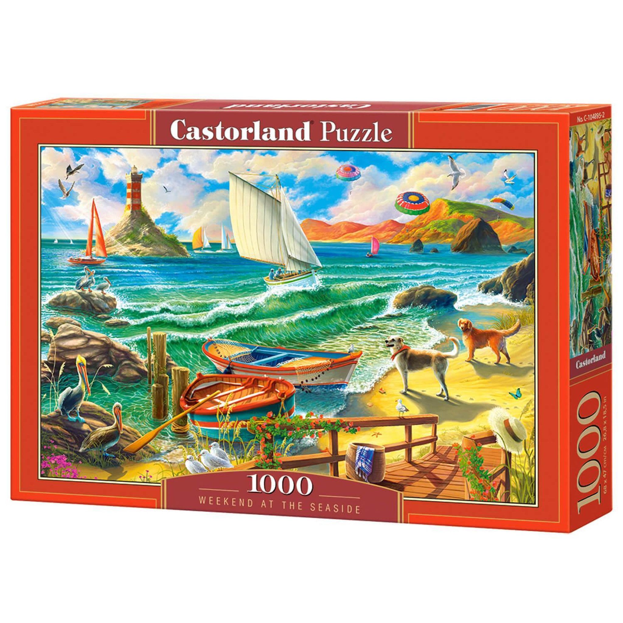 Voir la diapositive 2 : Castorland Puzzle 1000 pièces : Week-end à la Mer