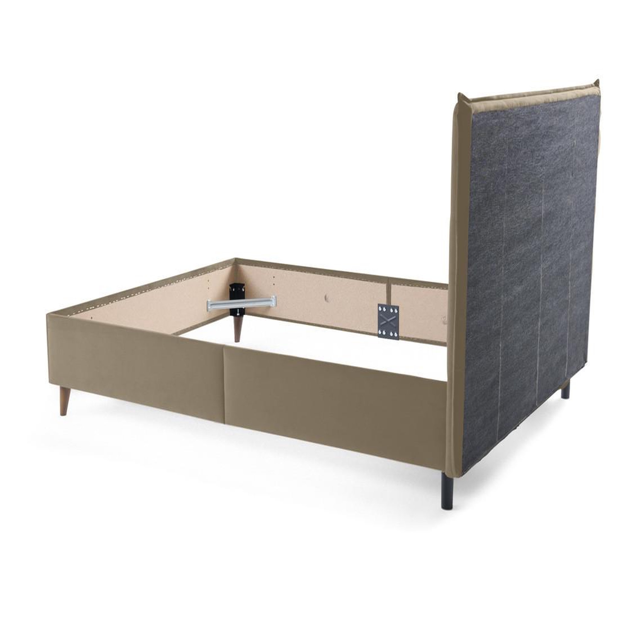 Voir la diapositive 6 : BEST MOBILIER Dali - cadre de lit - 160x200 - en velours
