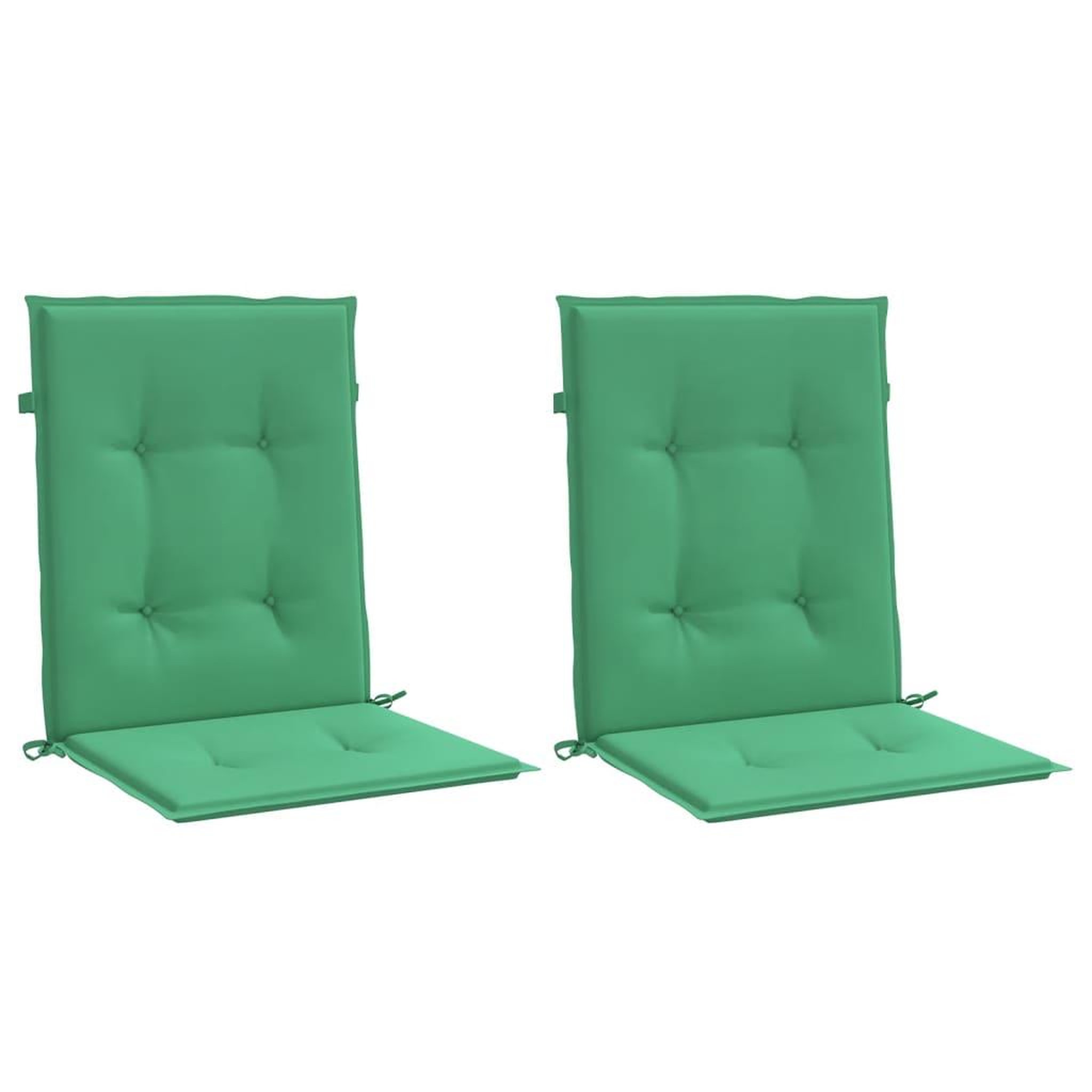 Voir la diapositive 3 : VIDAXL Coussins de chaise de jardin a dossier bas lot de 2 vert