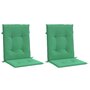 Voir la diapositive 3 : VIDAXL Coussins de chaise de jardin a dossier bas lot de 2 vert