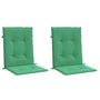 Voir la diapositive 3 : VIDAXL Coussins de chaise de jardin a dossier bas lot de 2 vert