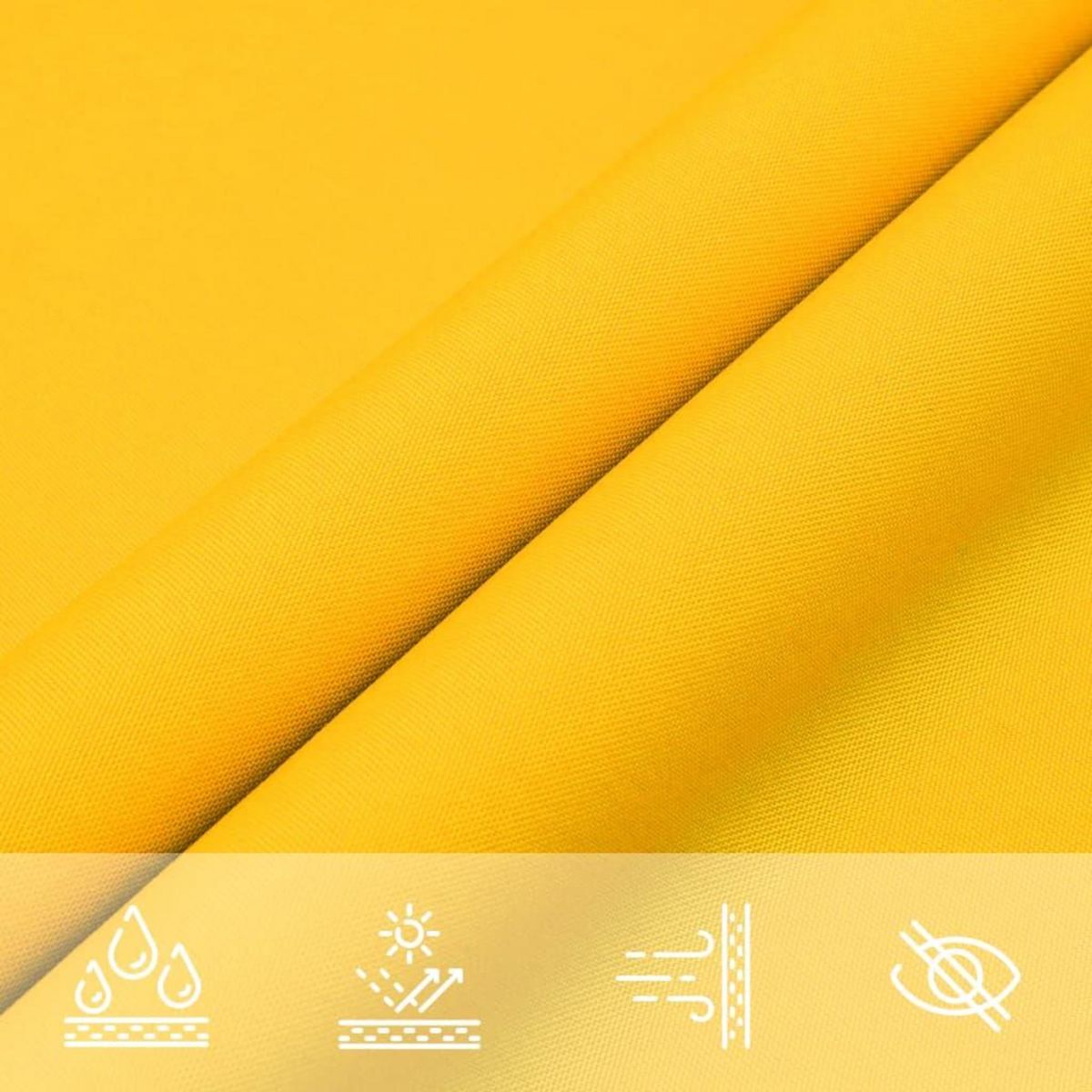VIDAXL Voile de parasol tissu oxford rectangulaire 2x4,5 m jaune