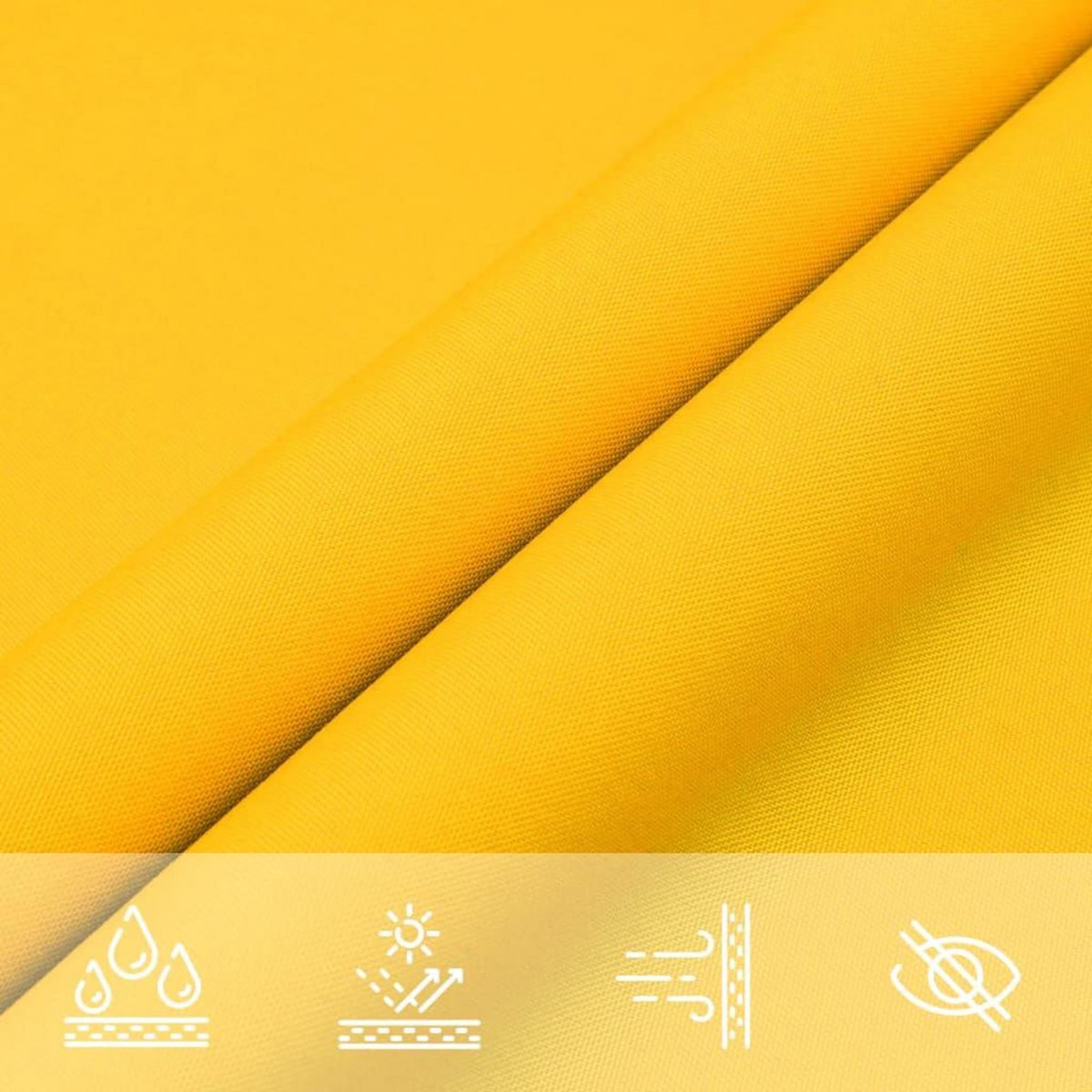 VIDAXL Voile de parasol tissu oxford rectangulaire 2x4,5 m jaune