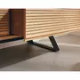 LISA DESIGN Zapallar - meuble tv - bois et noir - 206 cm -