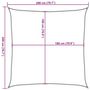 Voir la diapositive 6 : VIDAXL Voile d'ombrage 160 g/m^2 Marron 2x2 m PEHD