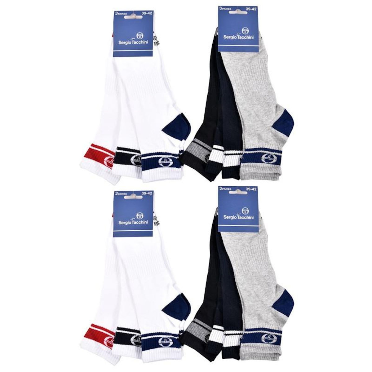 SERGIO TACCHINI Chaussettes Homme QUARTER SERGIO TACCHINI Lot de 12