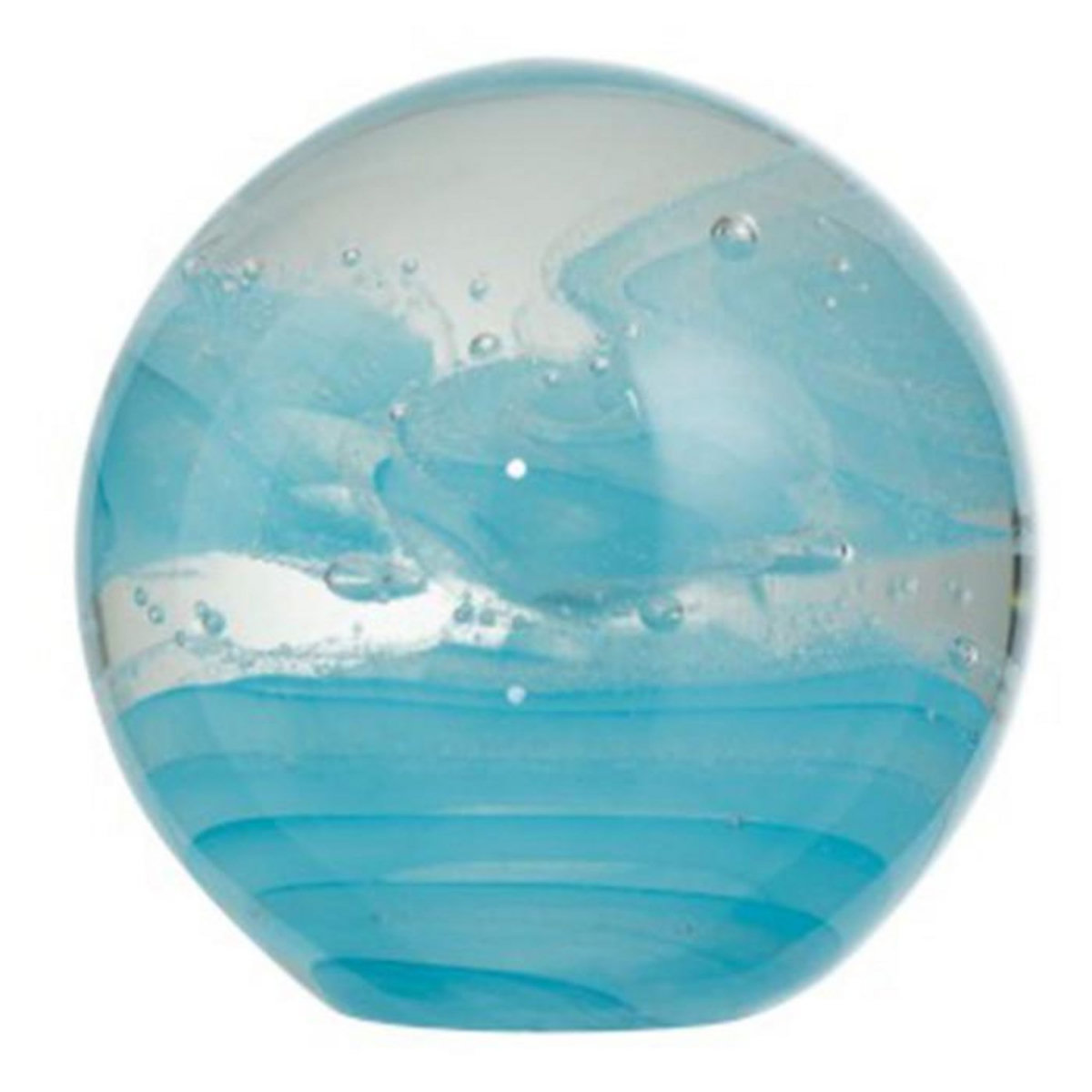 Paris Prix Presse-Papier Design en Verre  Cyclone  12cm Bleu
