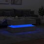Voir la diapositive 5 : VIDAXL Table basse avec lumieres LED gris beton 90x50x40 cm