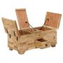 Voir la diapositive 2 : VIDAXL Table basse Bois de manguier massif 80x40x35 cm