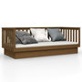 Voir la diapositive 2 : VIDAXL Lit de jour sans matelas marron miel 90x200 cm bois pin massif