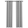 Voir la diapositive 2 : VIDAXL Rideaux occultants Aspect lin avec œillets 2 pcs Gris 140x245cm