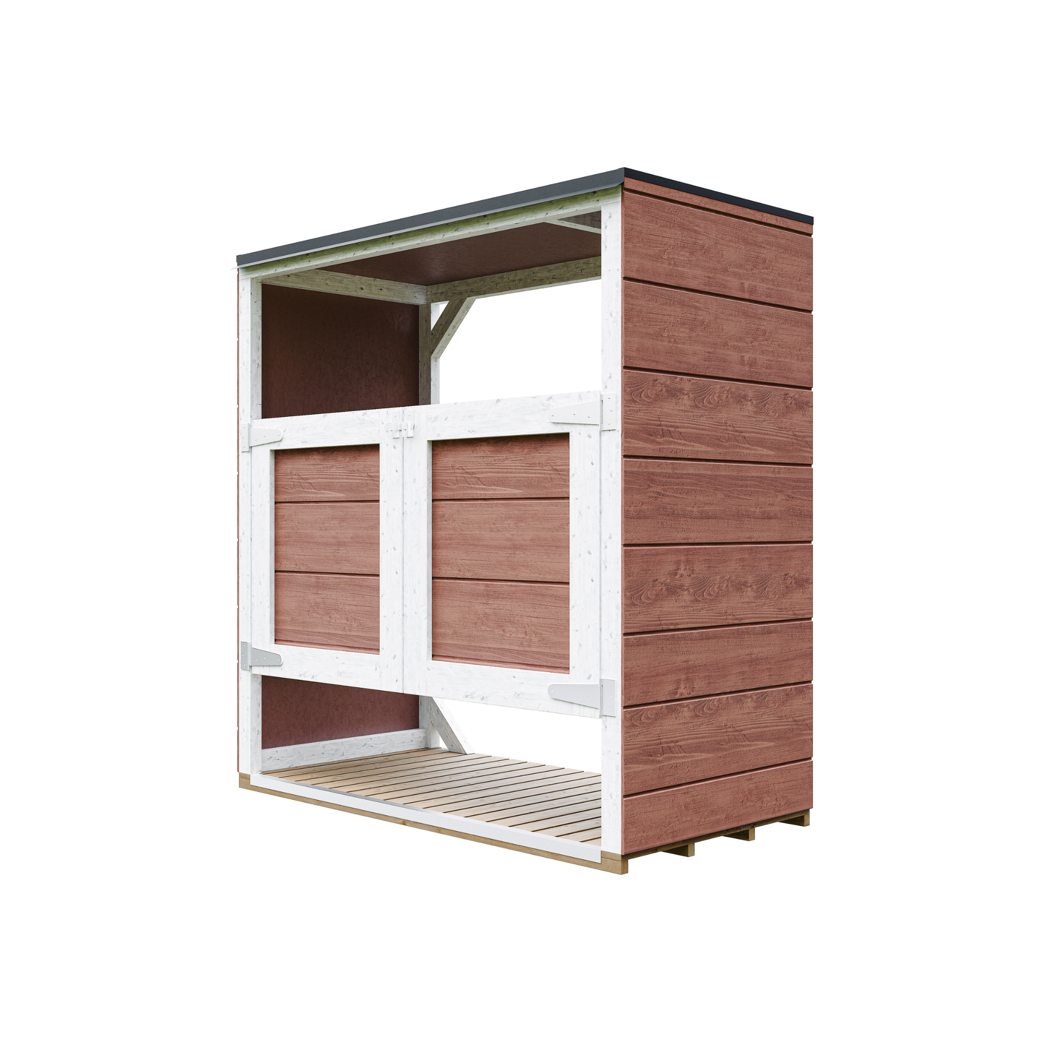Voir la diapositive 1 : TIMBELA Abri de jardin pour poubelles, Cache poubelle extérieur 2x240L M980A
