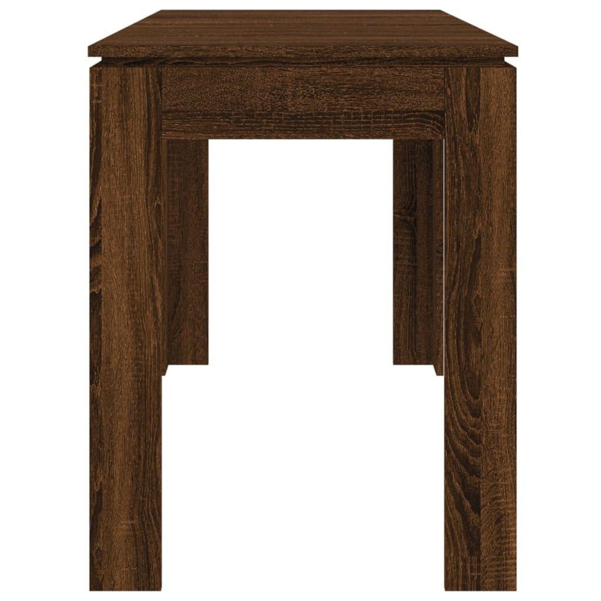 VIDAXL Table a dîner Chene marron 120x60x76 cm bois d'ingenierie
