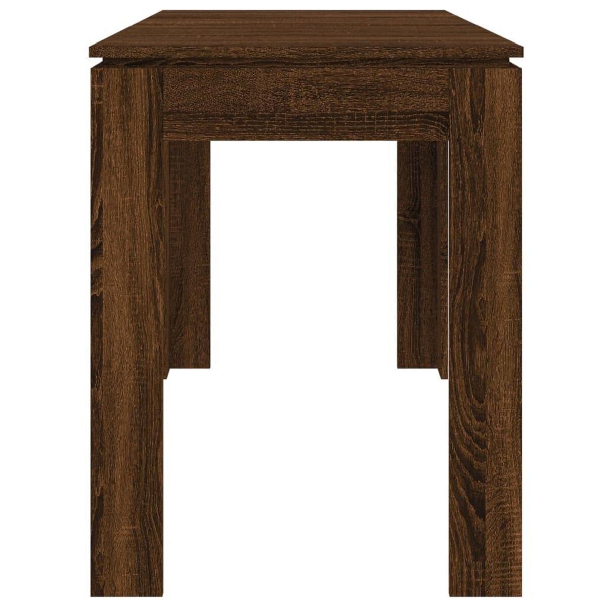 VIDAXL Table a dîner Chene marron 120x60x76 cm bois d'ingenierie