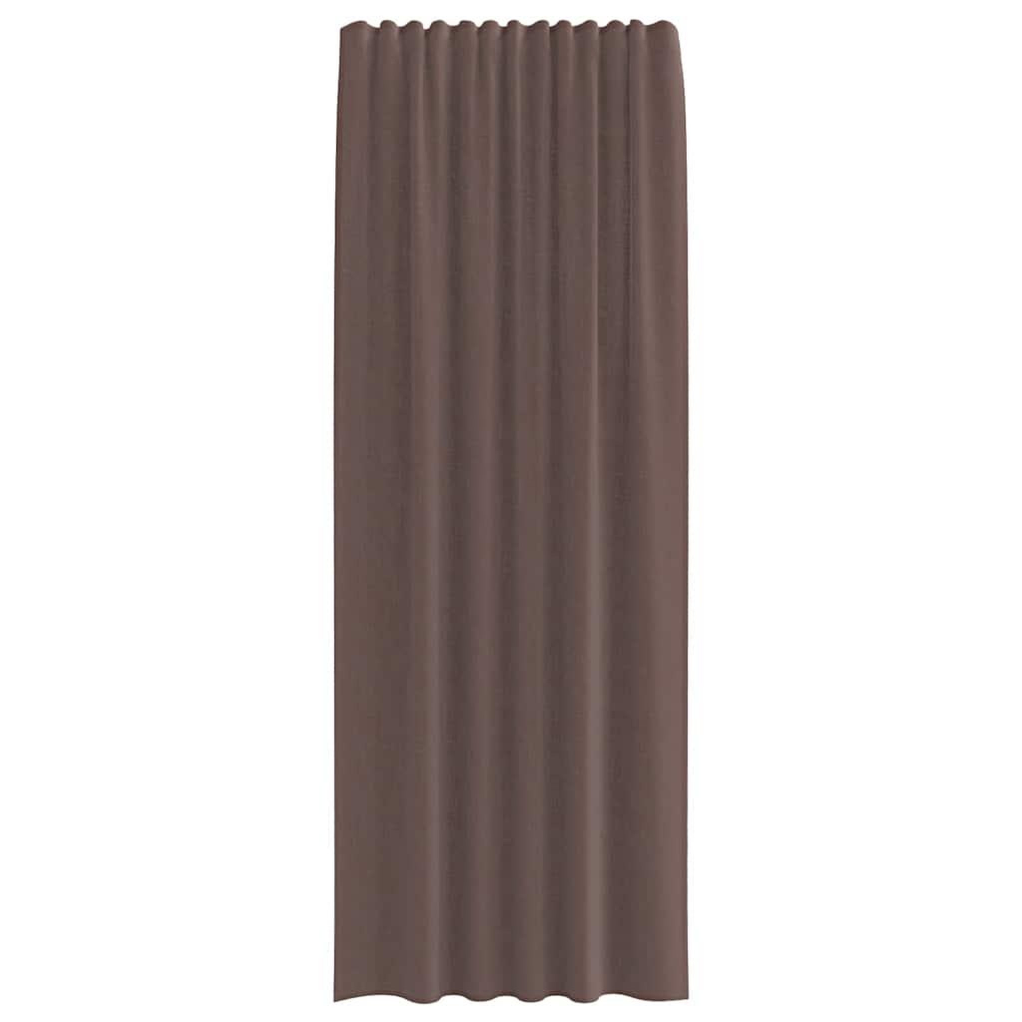 Voir la diapositive 4 : VIDAXL Rideaux en voile avec passants 2 pcs marron