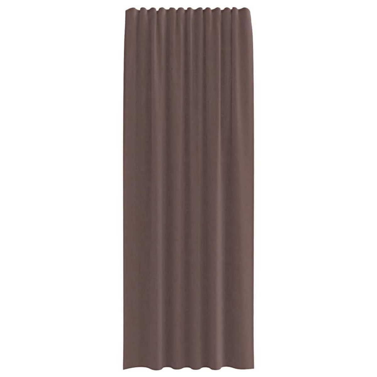 VIDAXL Rideaux en voile avec passants 2 pcs marron