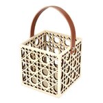 Paris Prix Panier Avec Anse Souple  Cannage  10cm Naturel