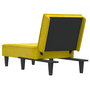 Voir la diapositive 5 : VIDAXL Chaise longue jaune velours