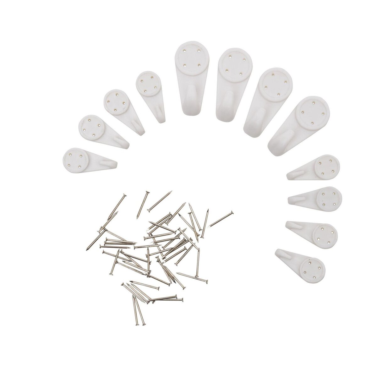 FX TOOLS Set 12 crochets avec 4 clous