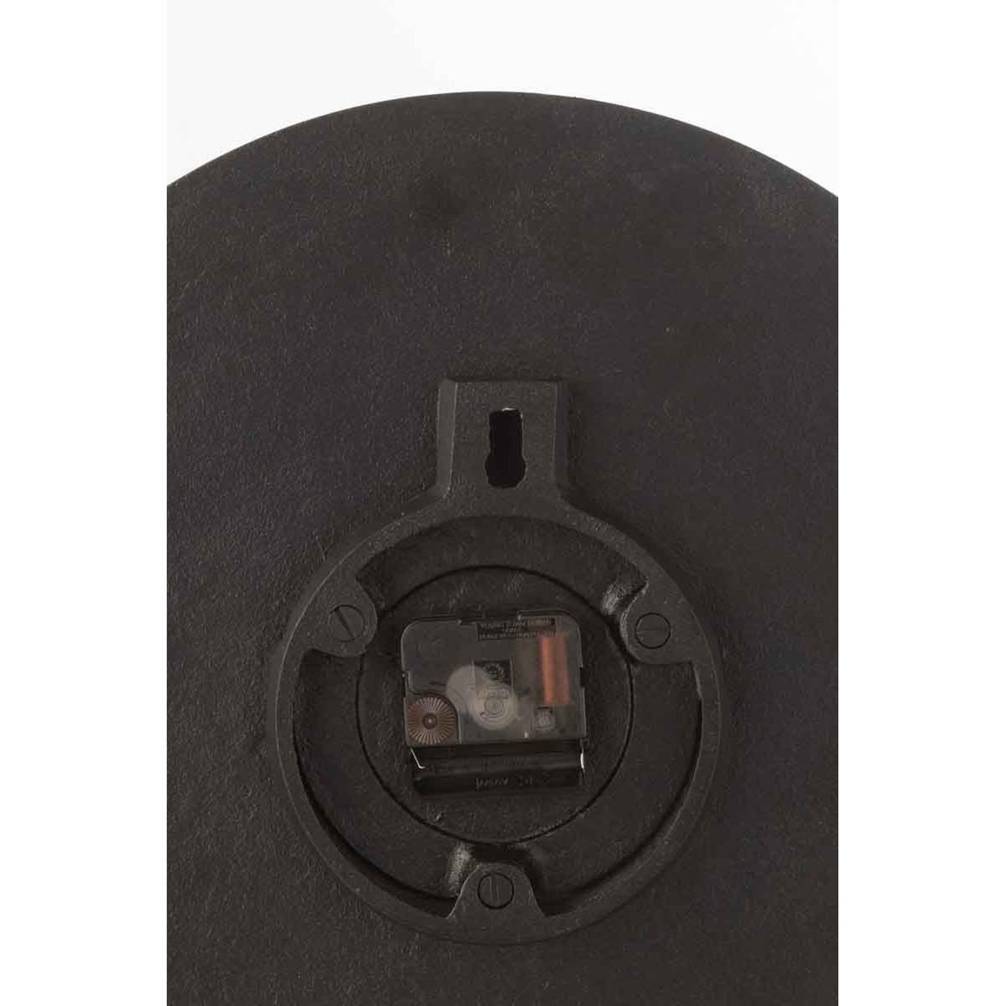 Voir la diapositive 2 : J-LINE Horloge murale en métal  matia  38cm noir