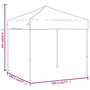 Voir la diapositive 6 : VIDAXL Tente de reception pliable Noir 2x2 m