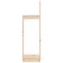 Voir la diapositive 5 : VIDAXL Porte-buches 33,5x30x110 cm Bois massif de pin