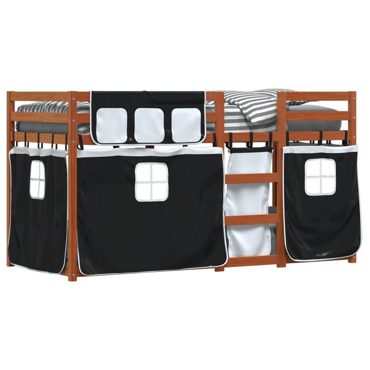 VIDAXL Lit superpose sans matelas 90x200 cm bois de pin massif