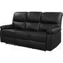 Voir la diapositive 1 : Habitat et Jardin Canapé relax  Lincoln  - 197 x 89 x 103 cm - 3 places - Noir