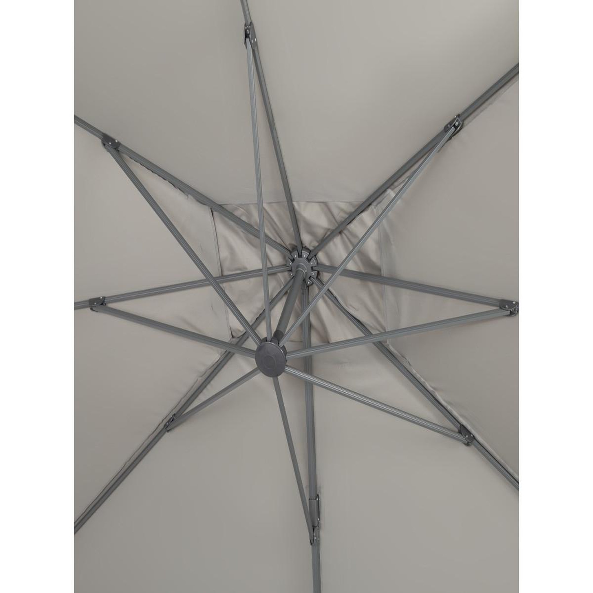 Voir la diapositive 2 : Habitat et Jardin Parasol jardin déporté alu  sun 4   - rectangle - 3 x 4 m - gris - dalles à lester incluses