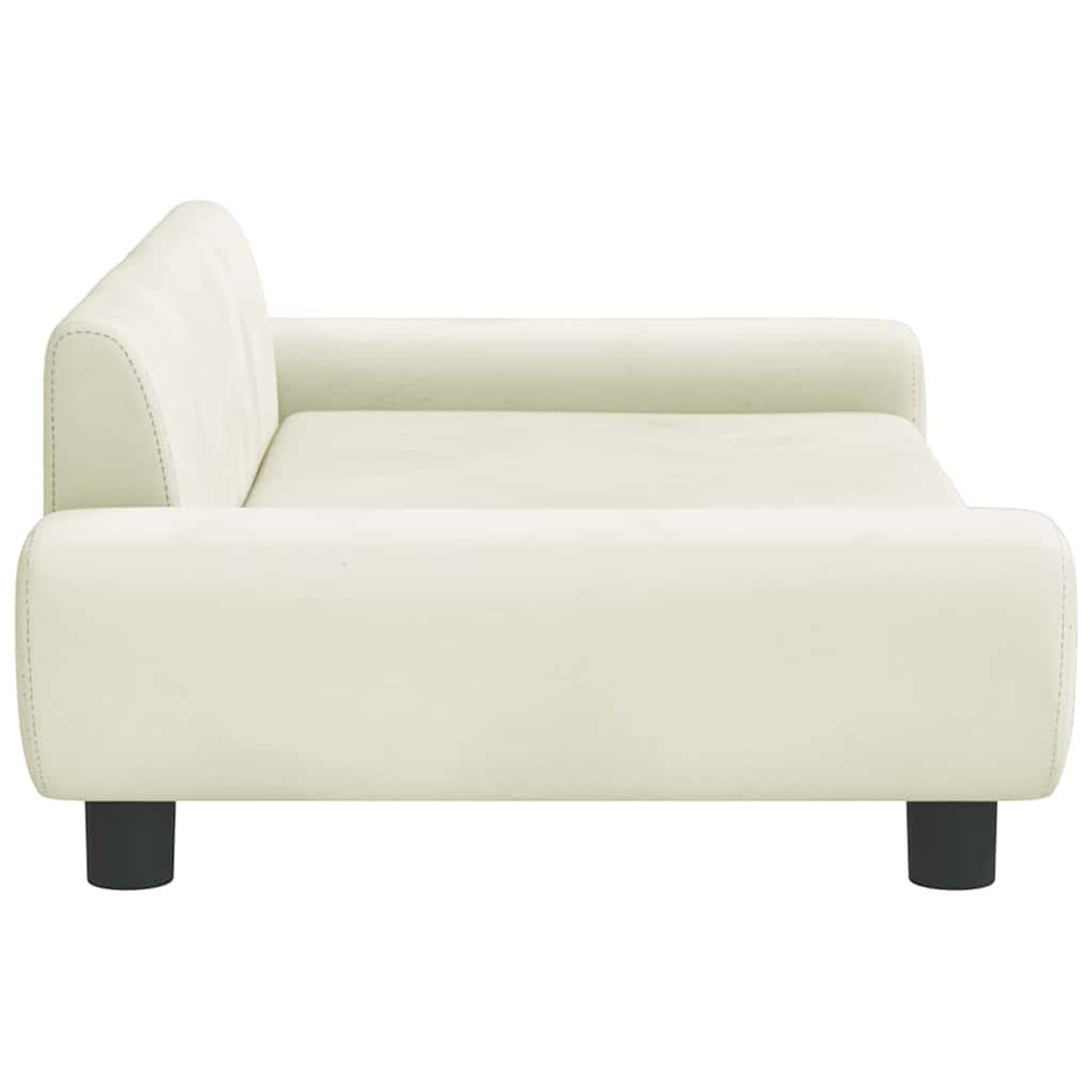 Voir la diapositive 4 : VIDAXL Lit pour chien creme 100x54x33 cm velours