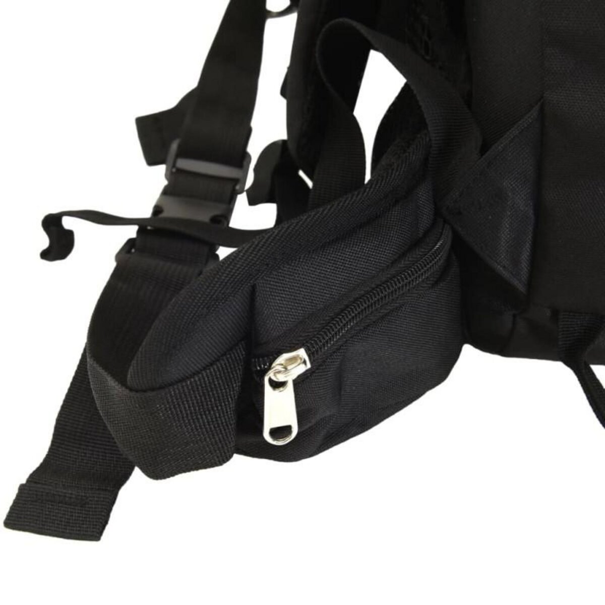 VIDAXL Sac à dos de randonnée noir 80 L tissu oxford