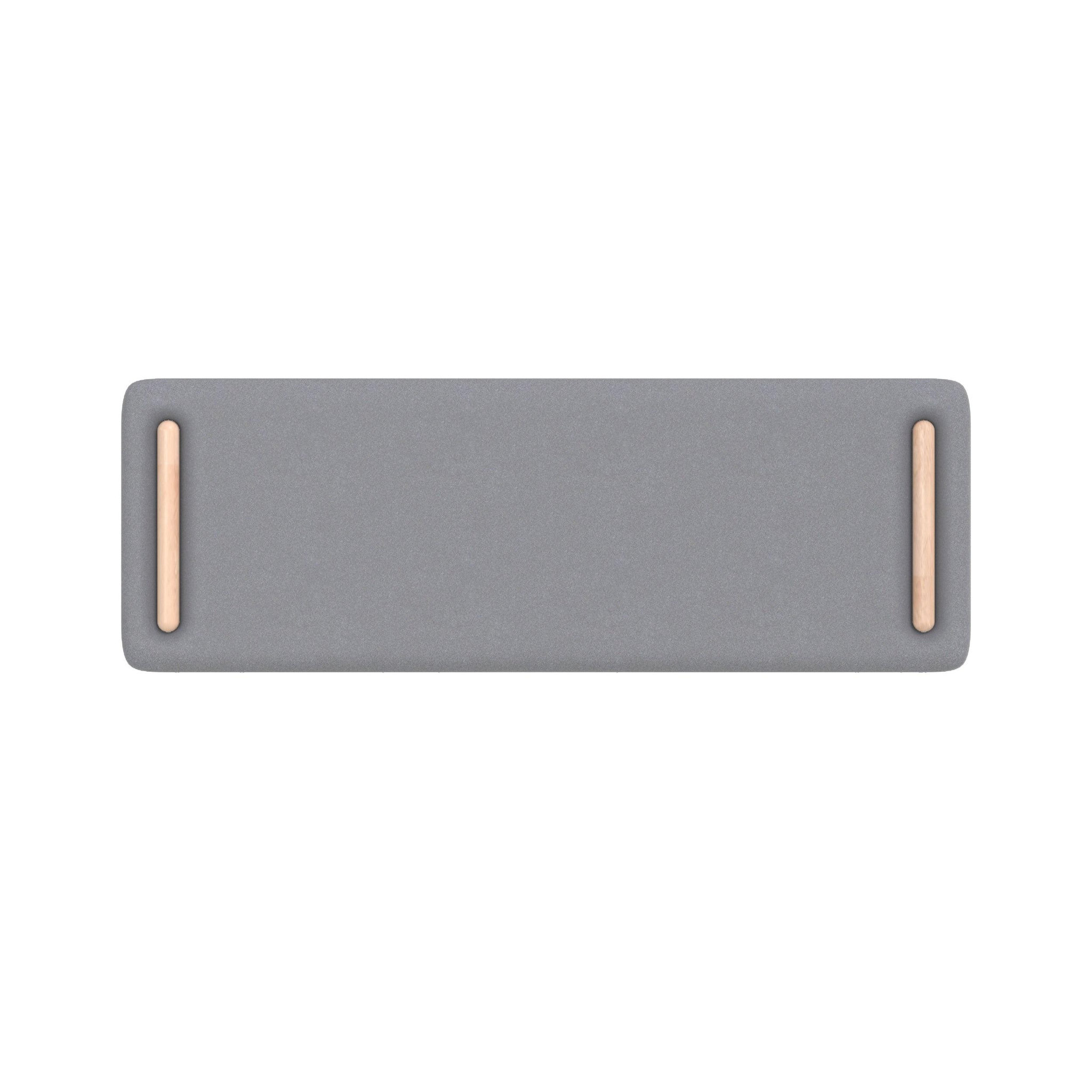 MAISON PAVANE Tête de lit en tissu gris 160 cm-katia