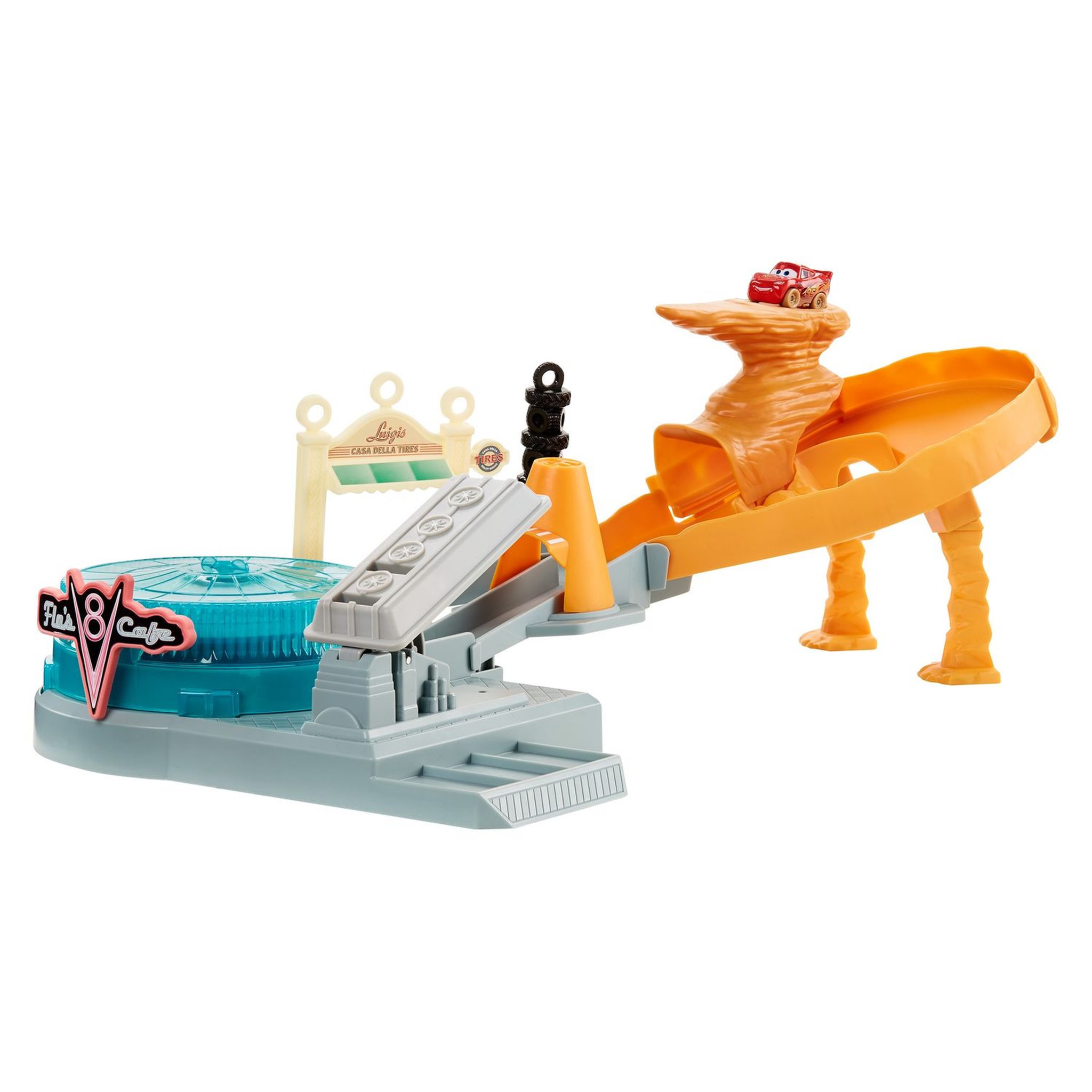 Voir la diapositive 6 : MATTEL Coffret Piste Radiator Springs Hors de Contrôle Mini Racers - Disney Pixar Car