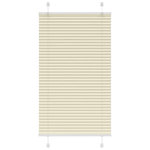 VIDAXL Store plisse creme 75x150 cm largeur du tissu 74,4 cm polyester
